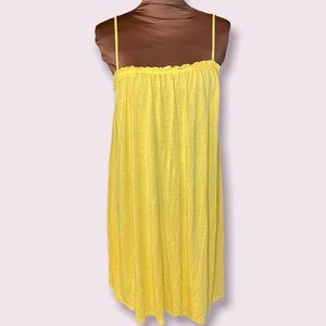 Yellow tube top dress